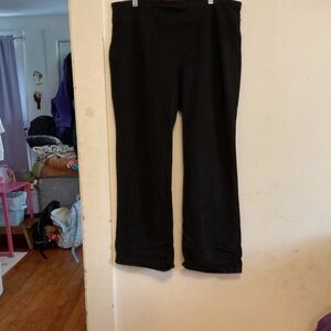 GAP Black Boot-Cut Pants with Subtle Flare